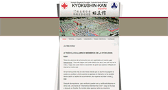 Desktop Screenshot of kyokushinkan.es